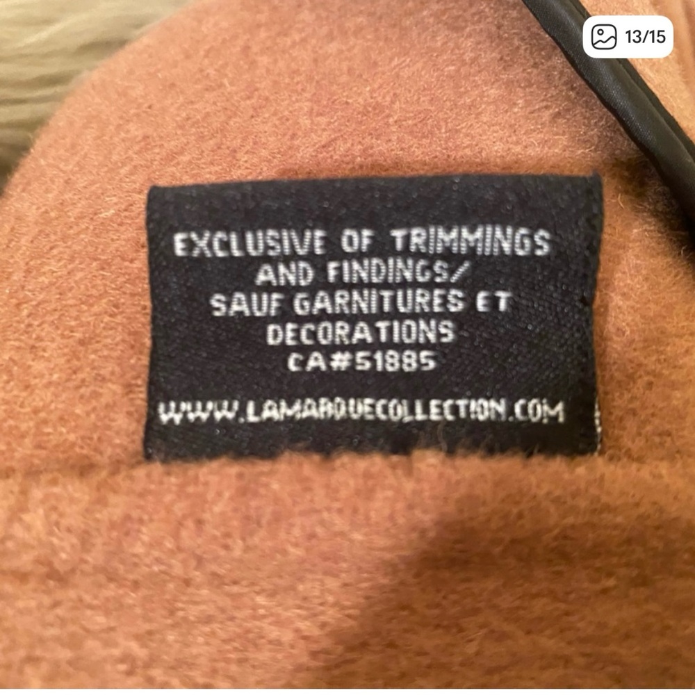 Lamarque Wool Long Button Coat - Picture 9 of 10